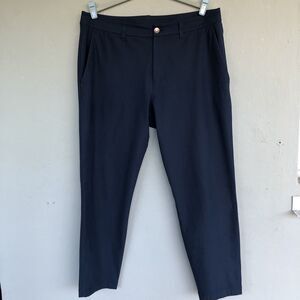 Lululemon ABC Slim Fit 5 Pocket Pants 33 Navy Warpstreme Performance Casual Prep
